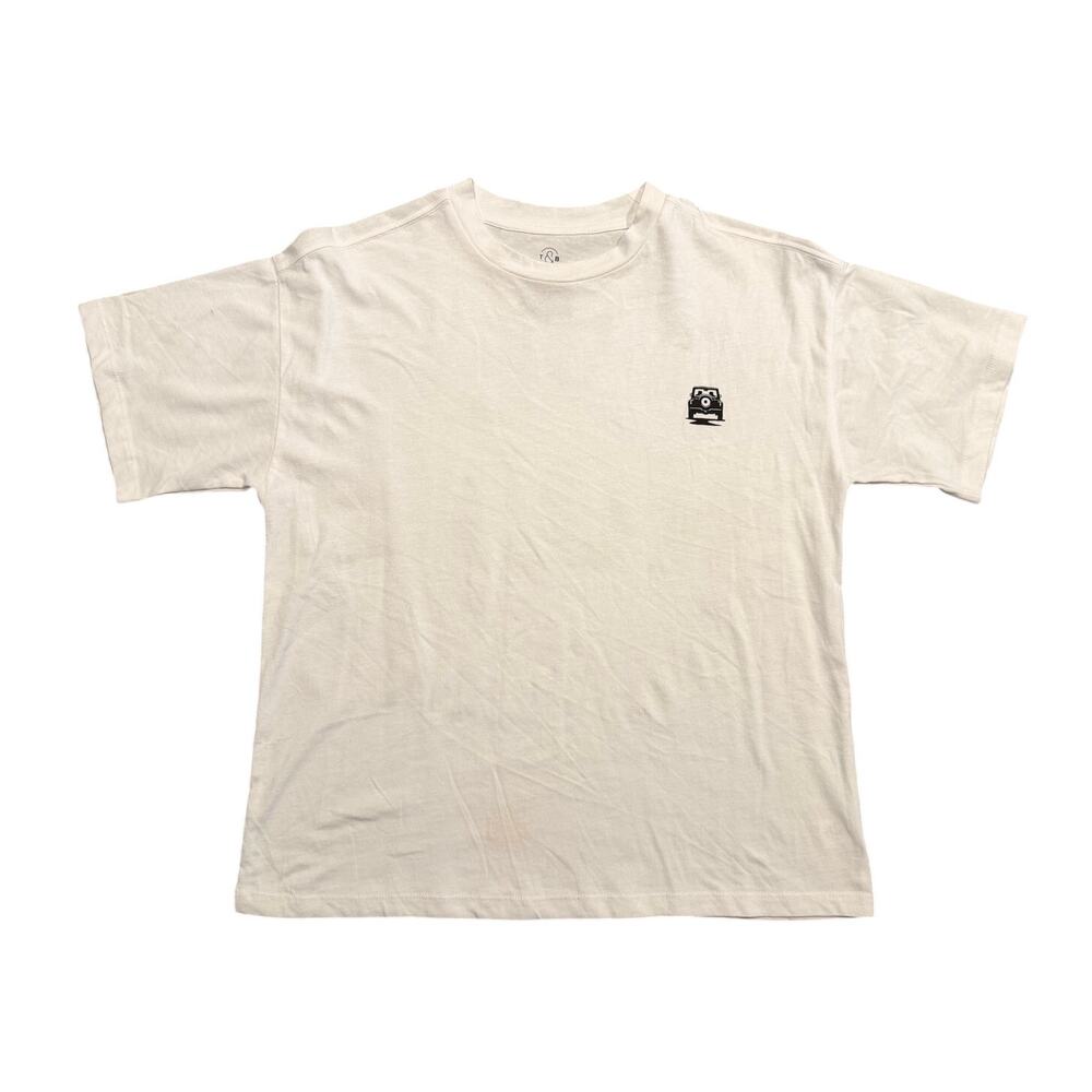 T&B Nordstrom Kids Ivory Graphic T-Shirt Size S 7/8 100% Cotton